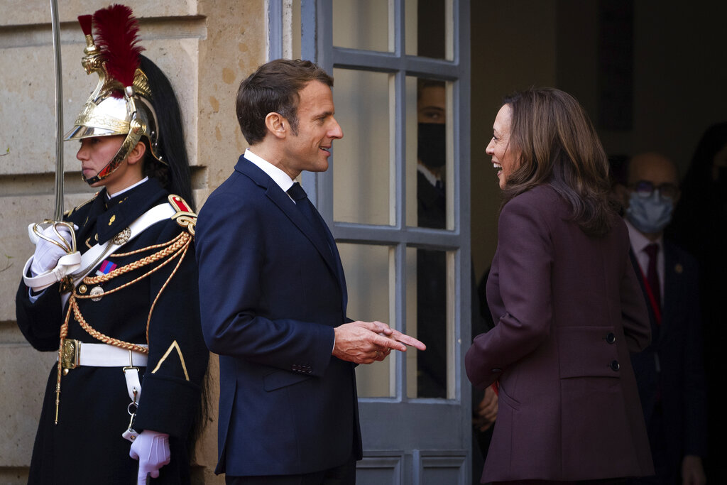 Harris’s Paris trip doesn’t solve her growing political problems at home