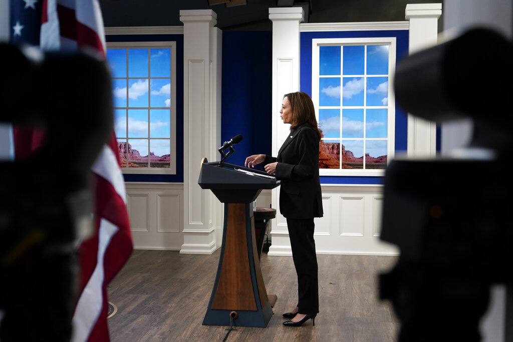 Kamala Harris ‘absolutely not’ discussing 2024 with Biden
