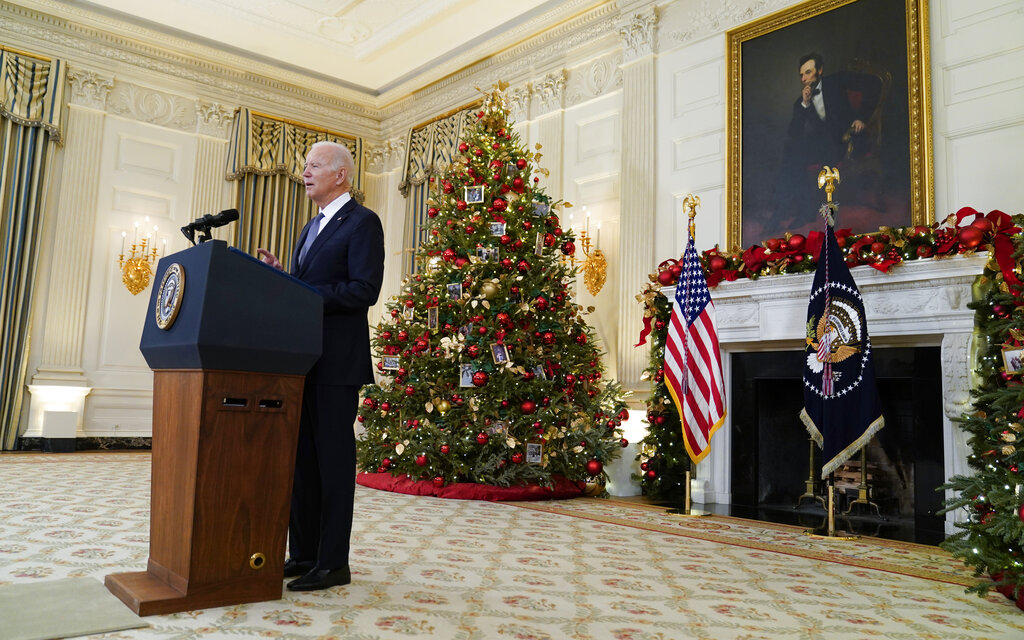 Biden vows ‘meaningful set of initiatives’ to dissuade Putin from Ukraine incursion