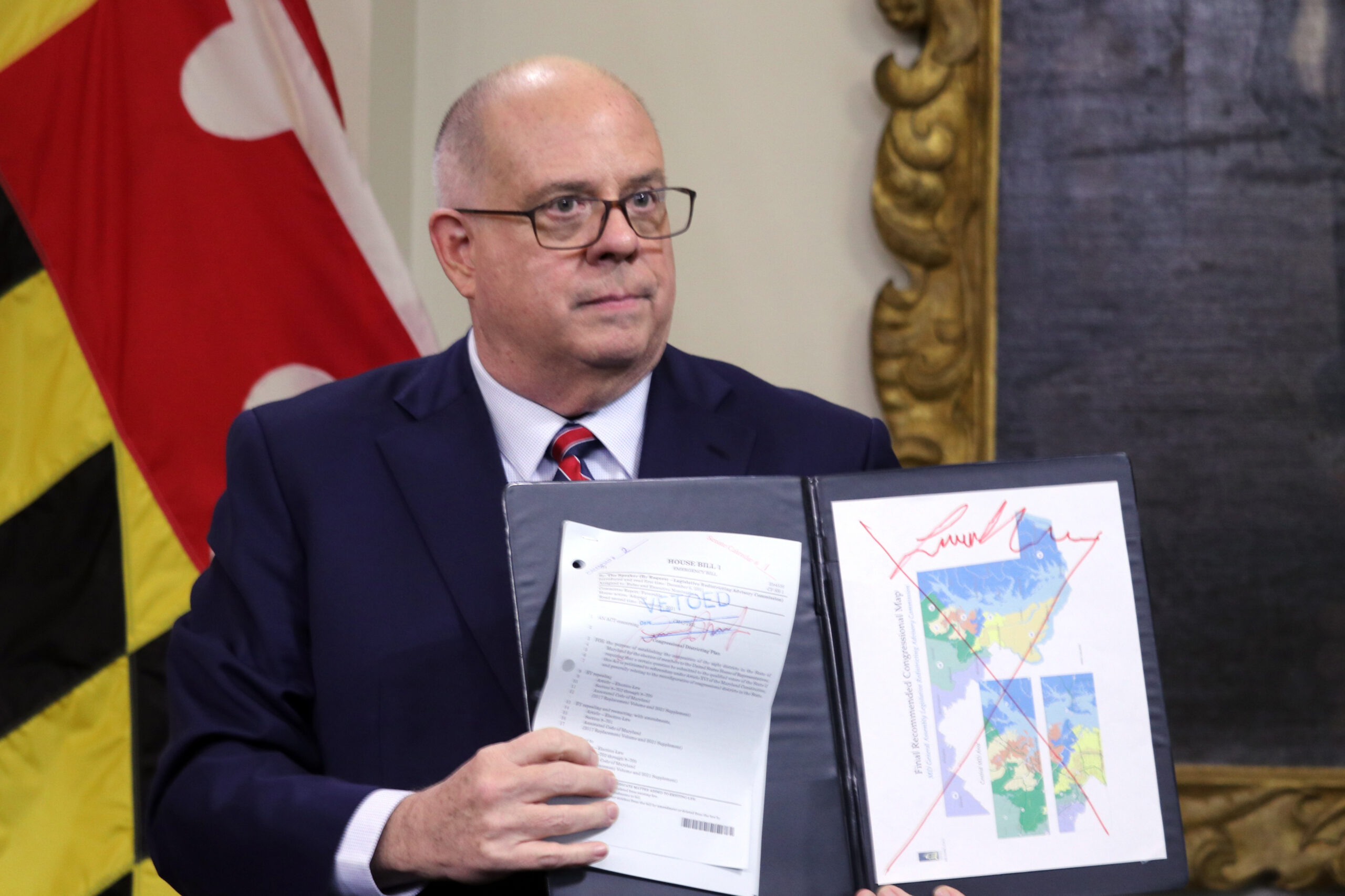 Larry Hogan calls for Biden to sue over ‘gerrymandered’ Maryland district proposal