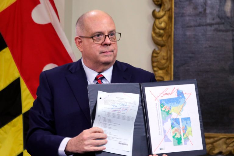 Larry Hogan calls for Biden to sue over ‘gerrymandered’ Maryland district proposal