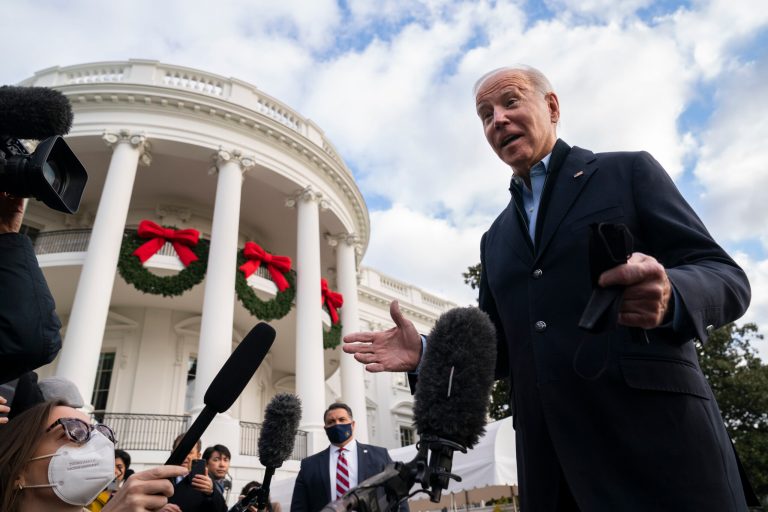 Biden appears to laugh off question about COVID-19 deaths