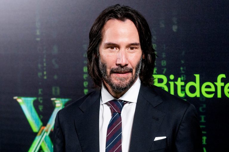 Keanu Reeves  arrives at the premiere of âThe Matrix Resurrectionsâ on Saturday, Dec. 18, 2021, at the Castro Theatre in San Francisco.