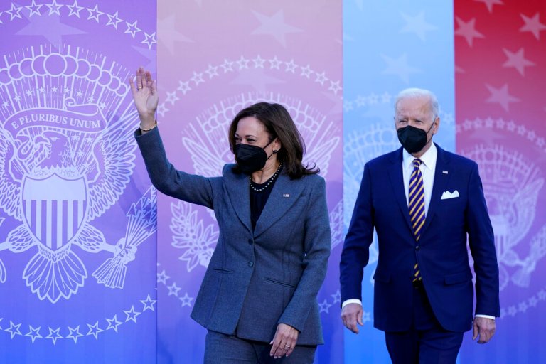 Harris deflects 2024 reelection questions as Biden’s troubles mount