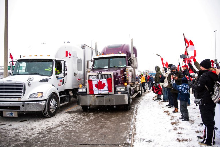 Trucker convoy arrives in Ottawa ahead of Saturday rally