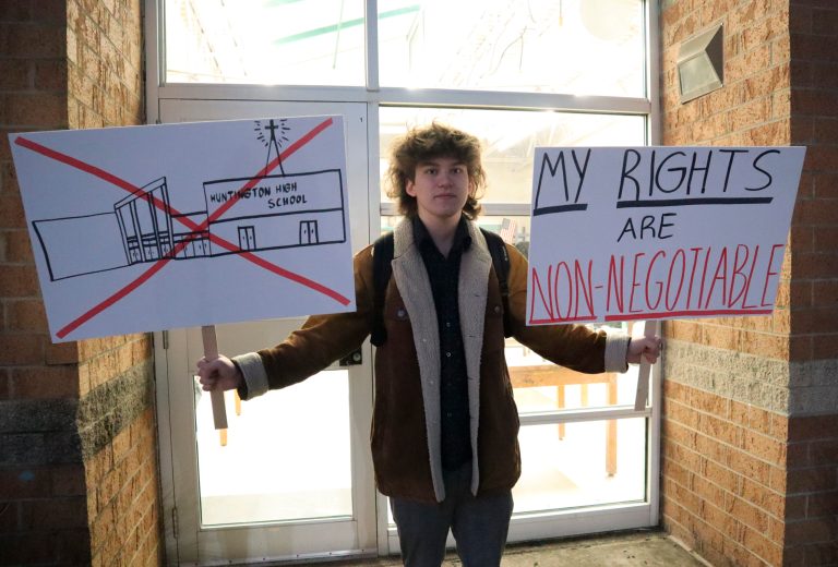 ‘My faith, my choice’: West Virginia students stage walkout of voluntary Christian event