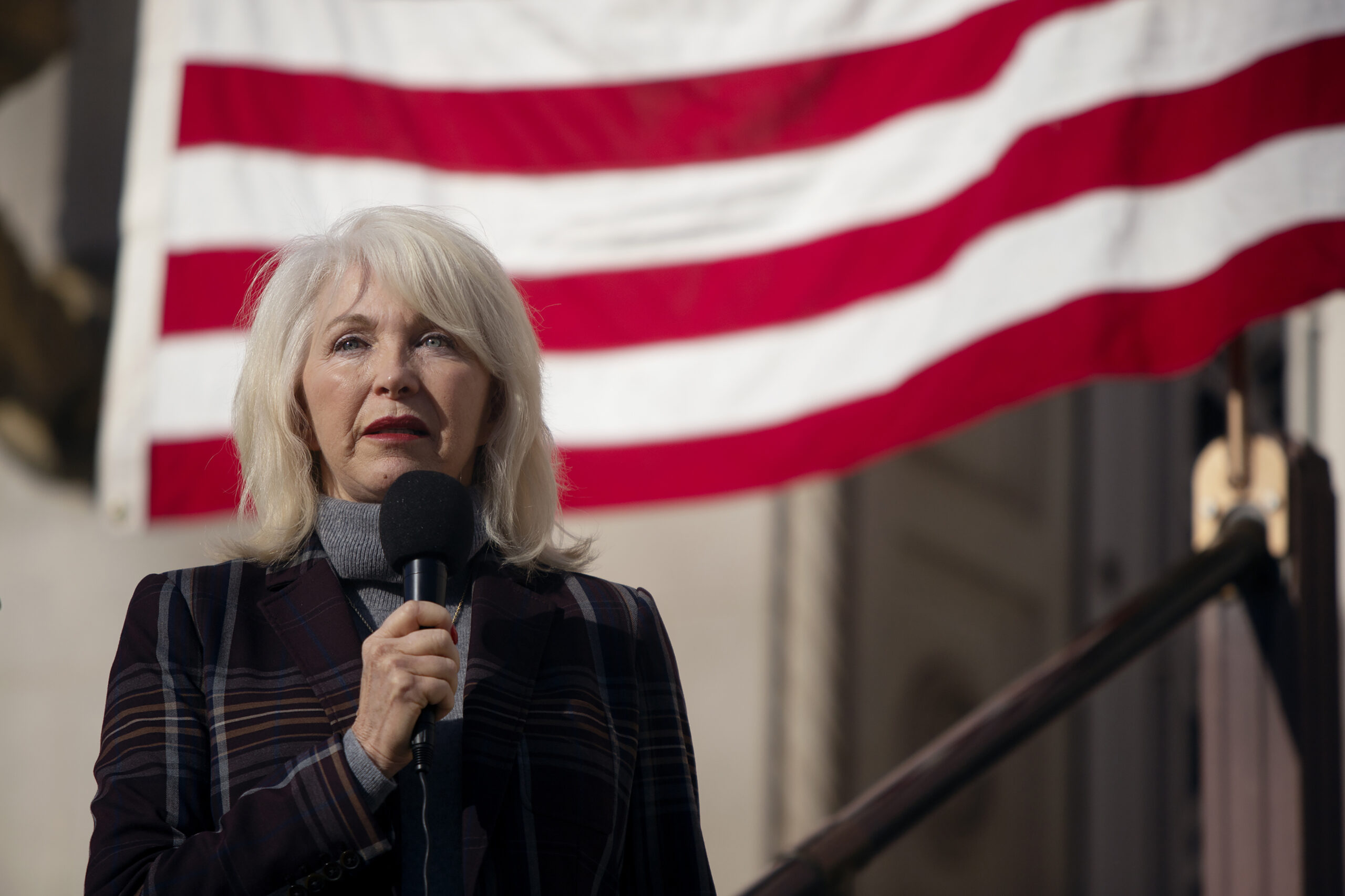 Pro-Trump county clerk turns herself in for obstructing a peace officer