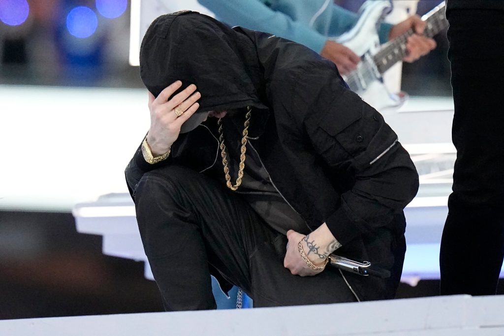 NFL denies trying to stop Eminem taking a knee during Super Bowl halftime show