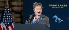 Political newcomer wins GOP nomination to challenge longest-serving woman in the House