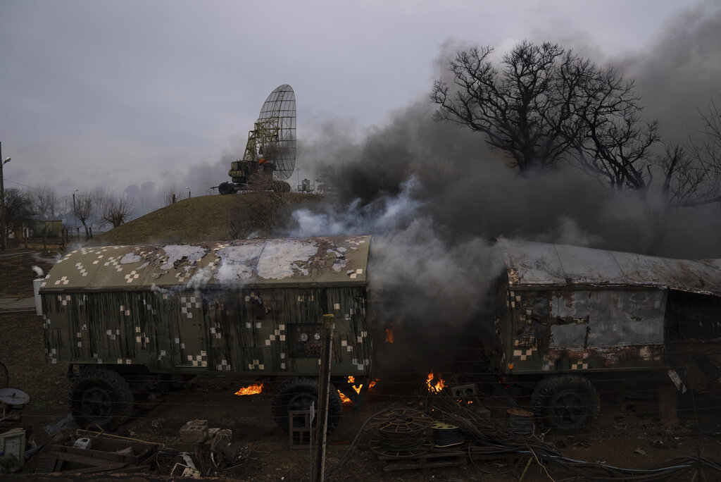 Russian strike in Mariupol