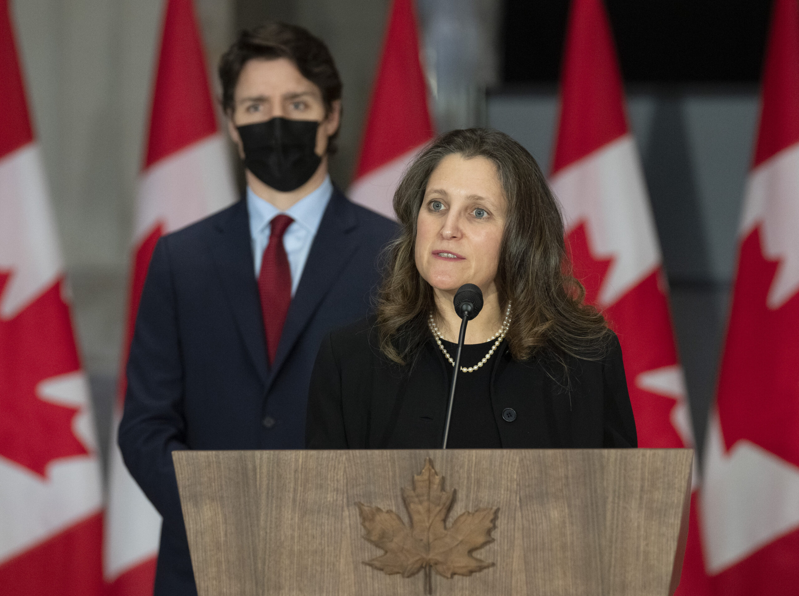 Canada’s deputy PM caught holding pro-Nazi scarf at Ukraine rally