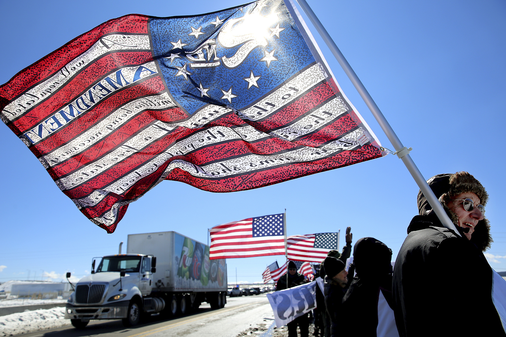 ‘The People’s Convoy’ grows in size as protest leaves Oklahoma