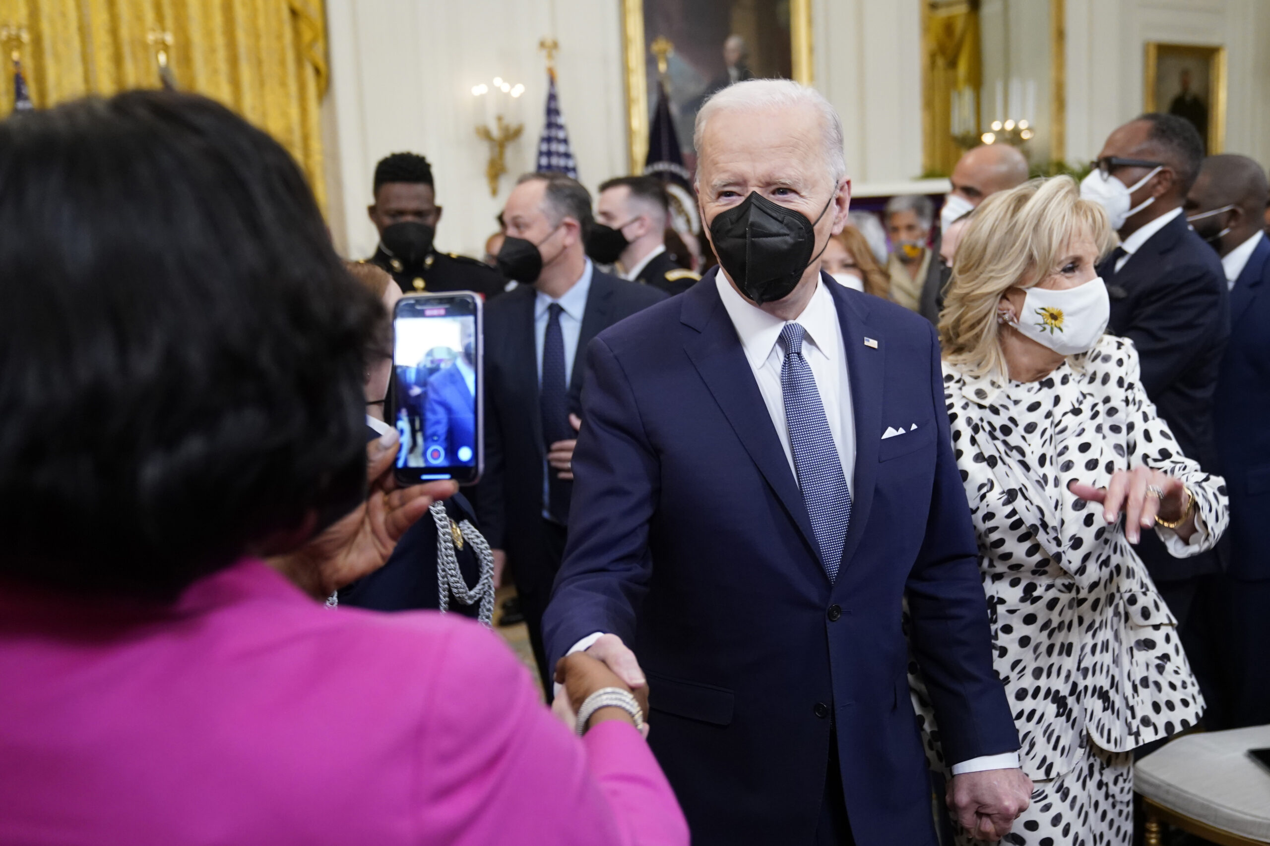 Biden highlights Supreme Court pick and voting bills at Black History Month event