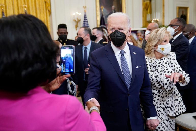 Biden highlights Supreme Court pick and voting bills at Black History Month event