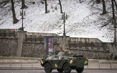 Russian troops bomb Kyiv TV tower as Putin’s convoy closes in on capital