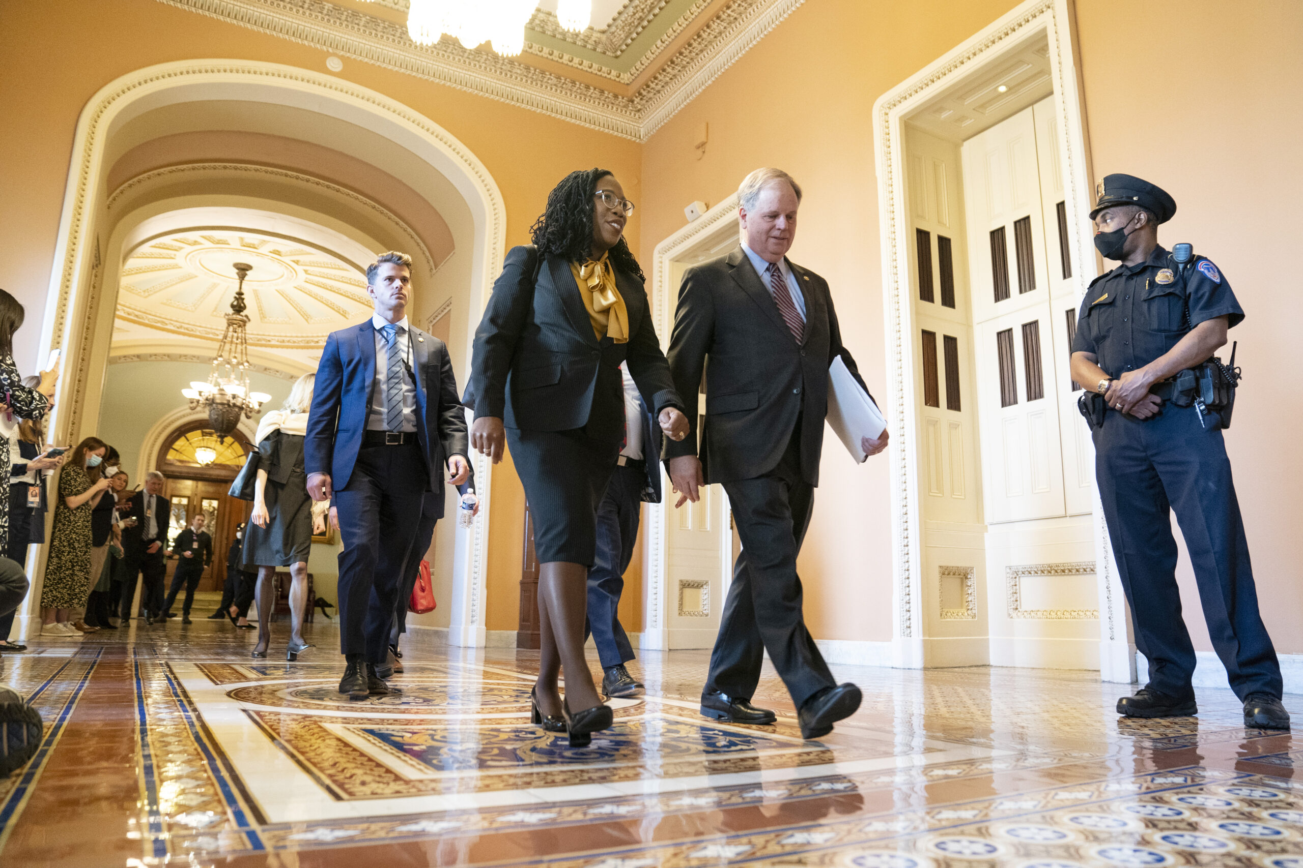 Supreme Court nominee Jackson meets Senate friends and foes ahead of hearings