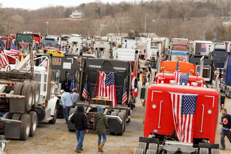 WATCH: Trucker convoy leaves DC and heads to California