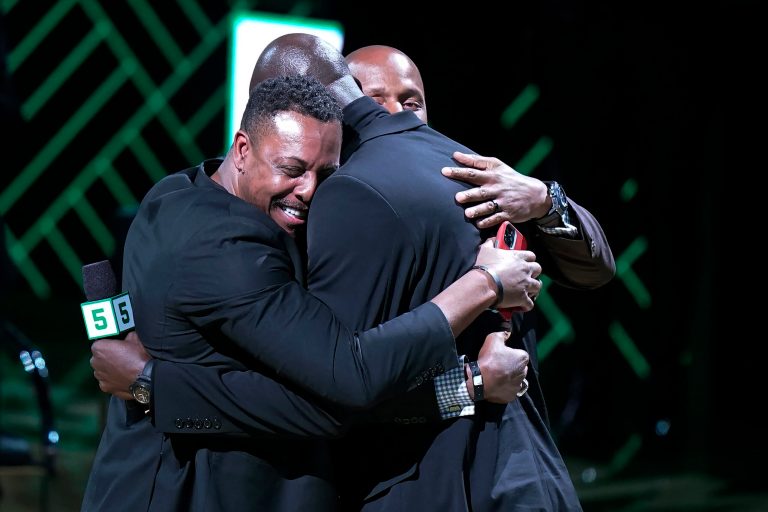 WATCH: Celtics legends Garnett and Pierce end 10-year beef with Ray Allen