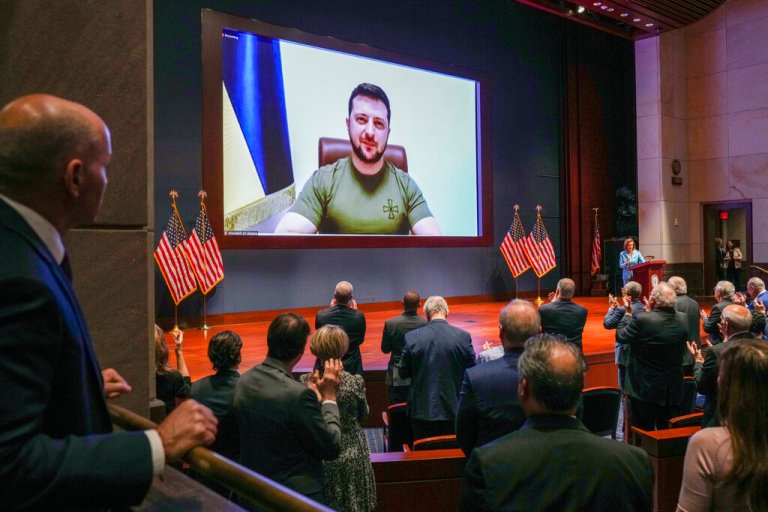 Zelensky Congress address powerful, but no-fly zone a no-go, lawmakers say