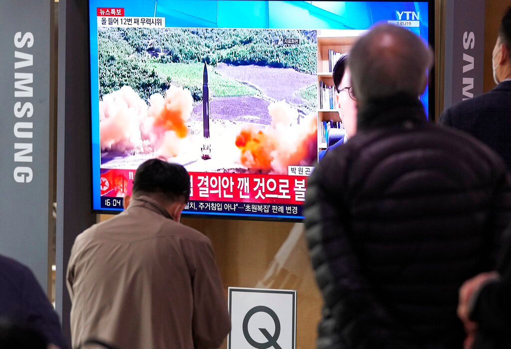 North Korea launches largest suspected ballistic missile since 2017