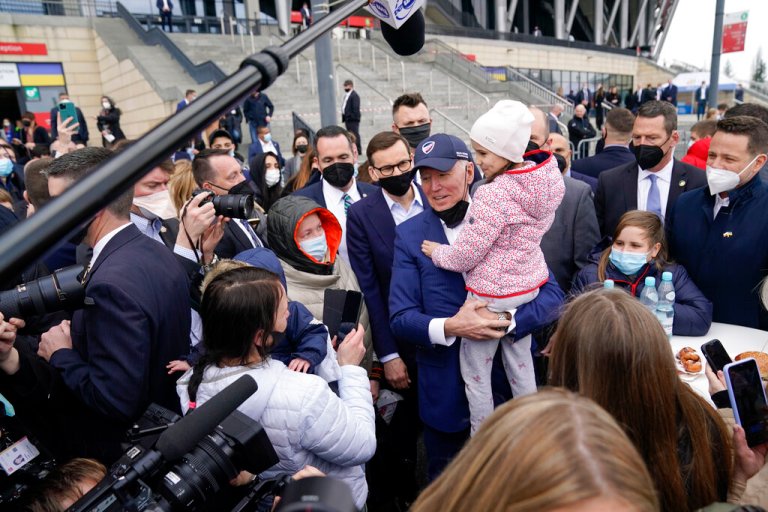 Biden slams ‘butcher’ Putin while meeting with Ukrainian refugees