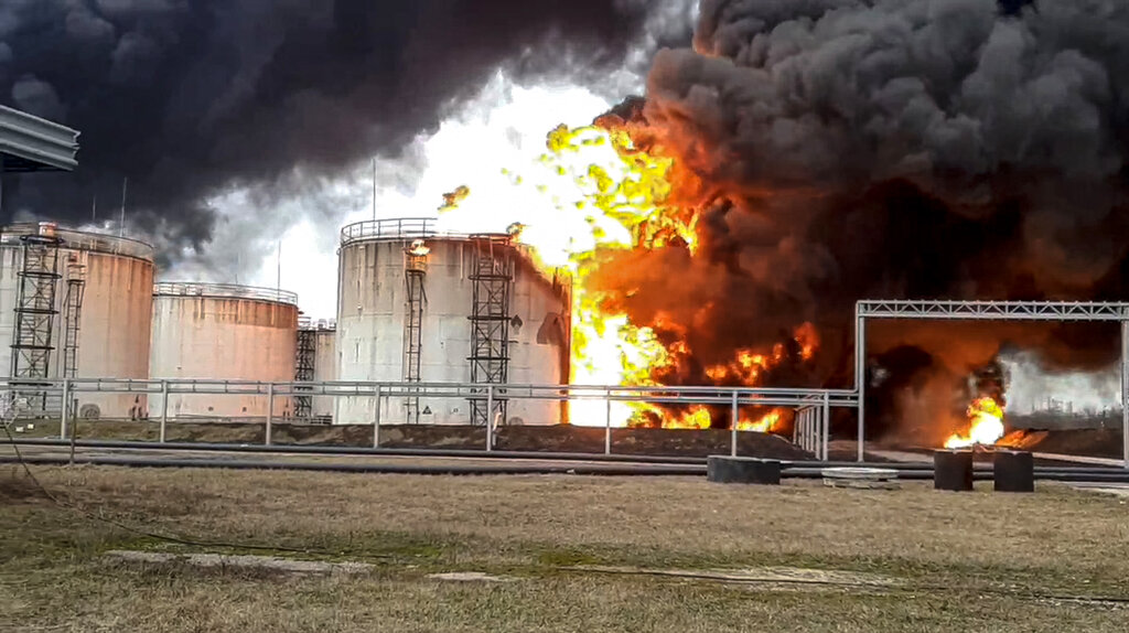 Ukraine strikes fuel depot inside Russian territory: Local official