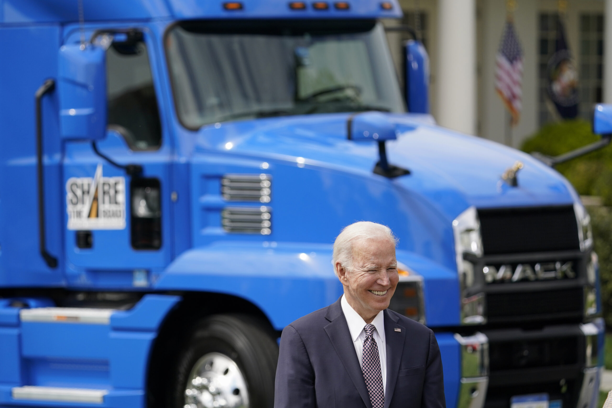 Biden talks ‘Big Mama’ and his trucking plan at White House