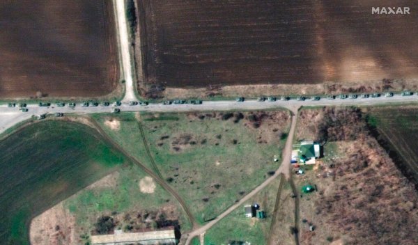 Satellite images show new Russian convoy and staging areas for next phase of invasion