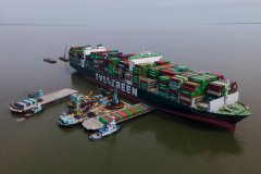 Cargo ship that ran aground in Chesapeake Bay freed