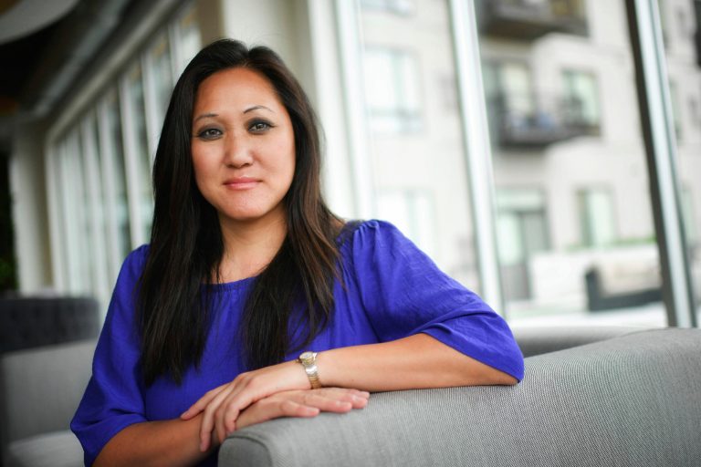 Jennifer Carnahan, a former chairwoman of the Minnesota GOP, poses for a portrait in St. Louis Park, Minnesota, on July 19, 2017.