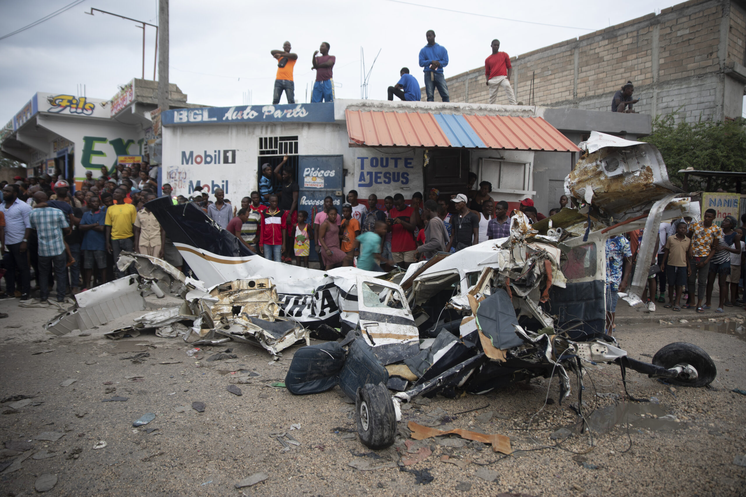 Six dead after plane crashes into busy street in Haiti