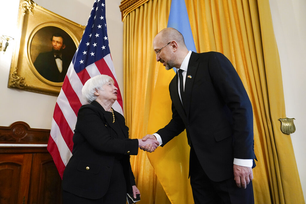 Yellen pledges $500 million more in economic aid for Ukraine