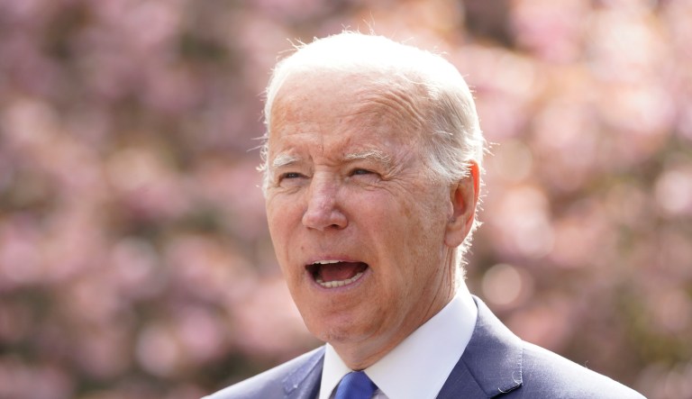 President Joe Biden speaks at Seward Park on Earth Day, Friday, April 22, 2022, in Seattle. 