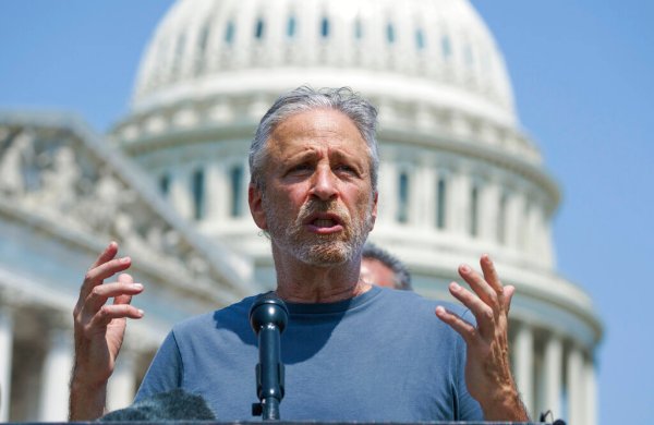 Liberal Media Scream: Jon Stewart says America all talk on ending discrimination