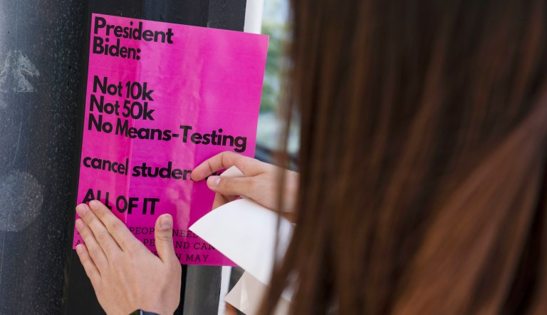 Public opinion mixed on Biden student loan forgiveness plan, poll suggests