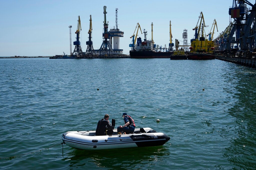 Zelensky says ‘immediate measures’ needed to unblock Ukrainian ports