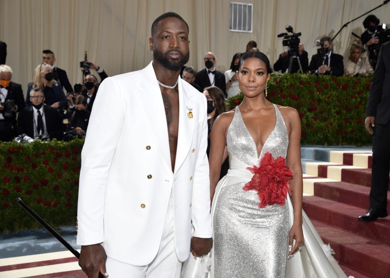 Dwyane Wade, left, and Gabrielle Union attend The Metropolitan Museum of Art's Costume Institute benefit gala. (Photo by Evan Agostini/Invision/AP)