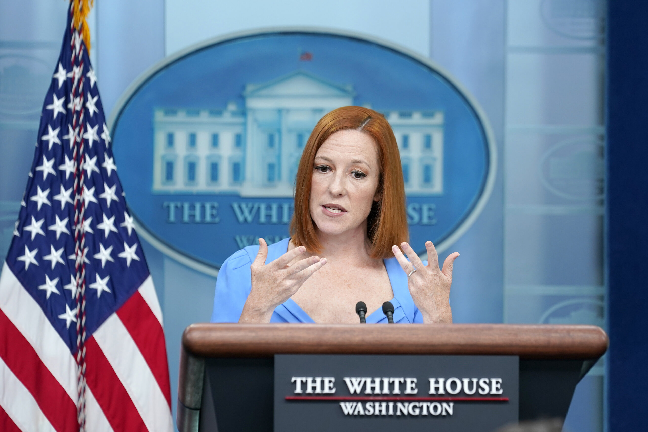 Psaki heckled throughout tearful White House briefing room send-off