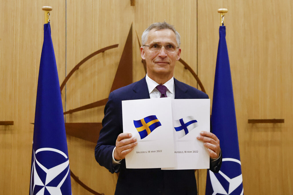 Finland and Sweden submit NATO applications