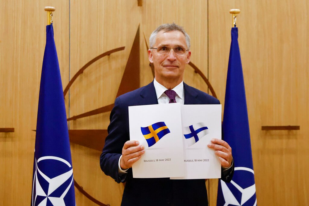 Finland and Sweden submit NATO applications