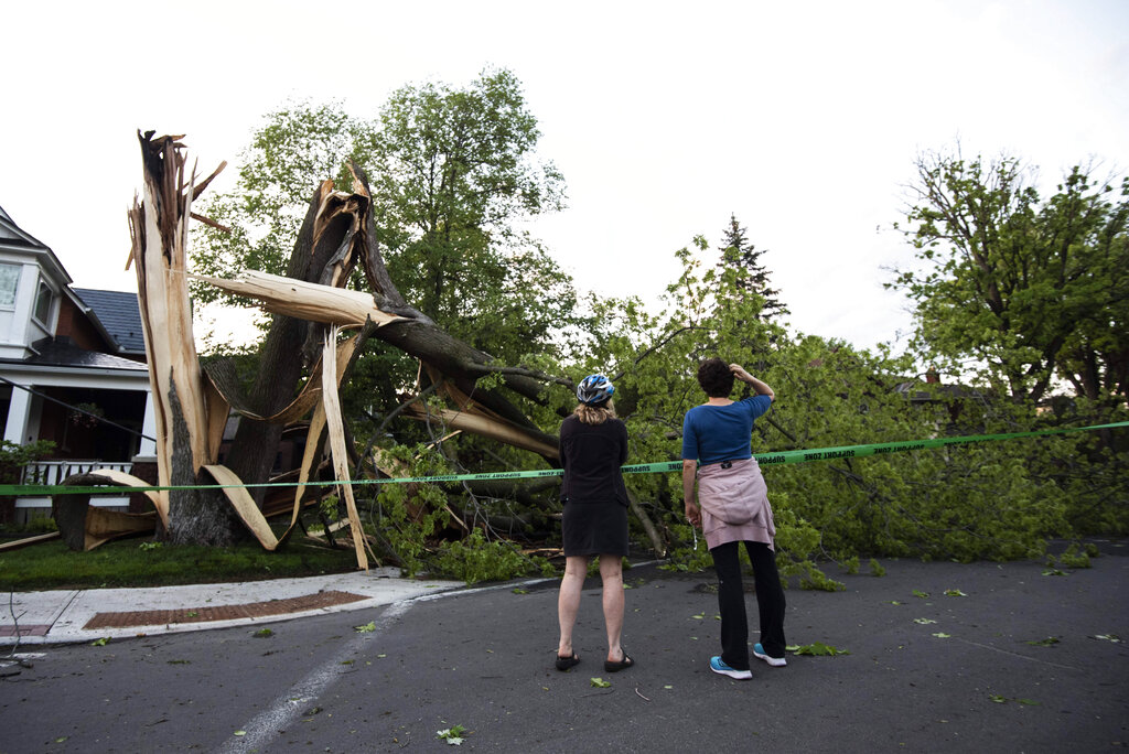 Four killed in severe thunderstorms across Ontario and Quebec