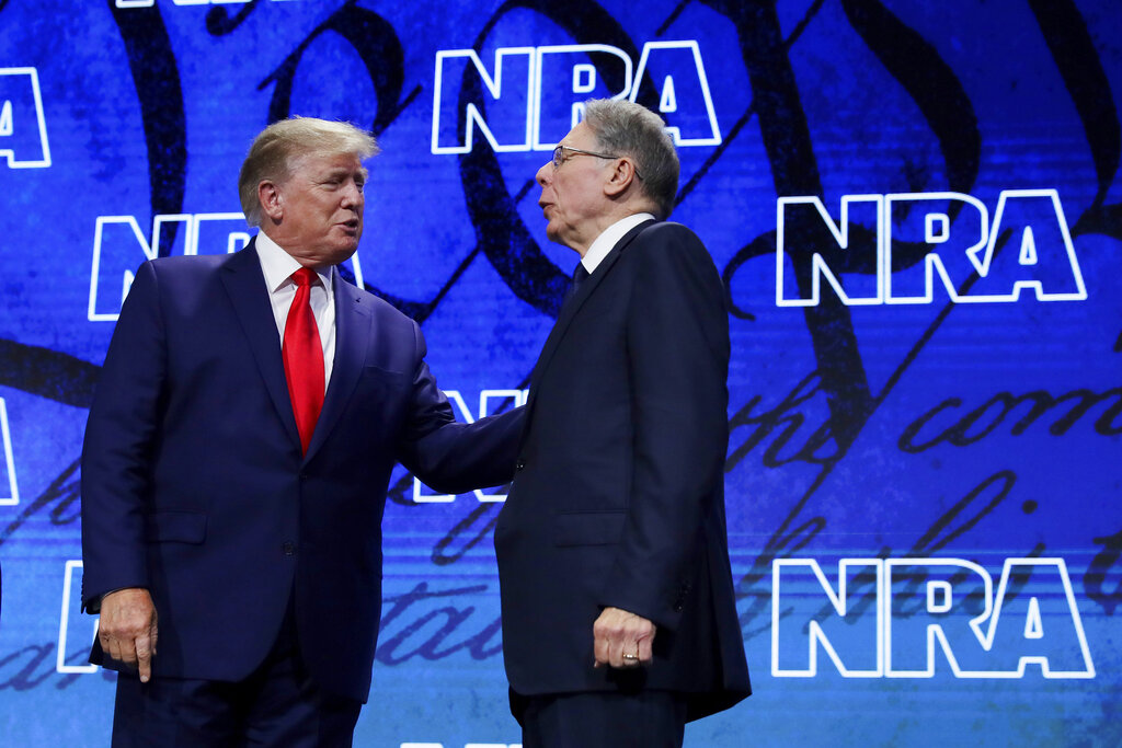 Surprise smooth sailing at NRA convention, LaPierre reelected