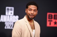 Jussie Smollett makes first public appearance since appeal thrown out in court