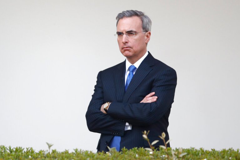 Donald Trump said the January 6 committee's subpoena for former White House counsel Pat Cipollone would set a terrible precedent.  (AP Photo/Patrick Semansky, File)
