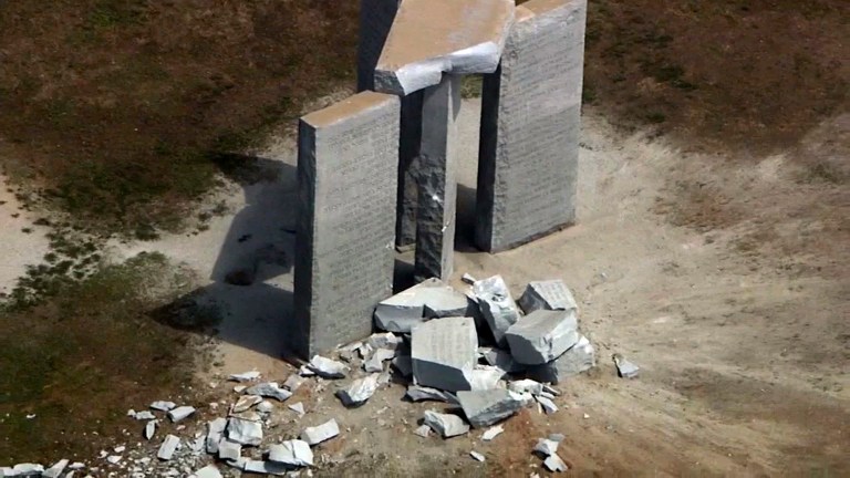 Mysterious Georgia Guidestones brought down after heavy damage from explosion