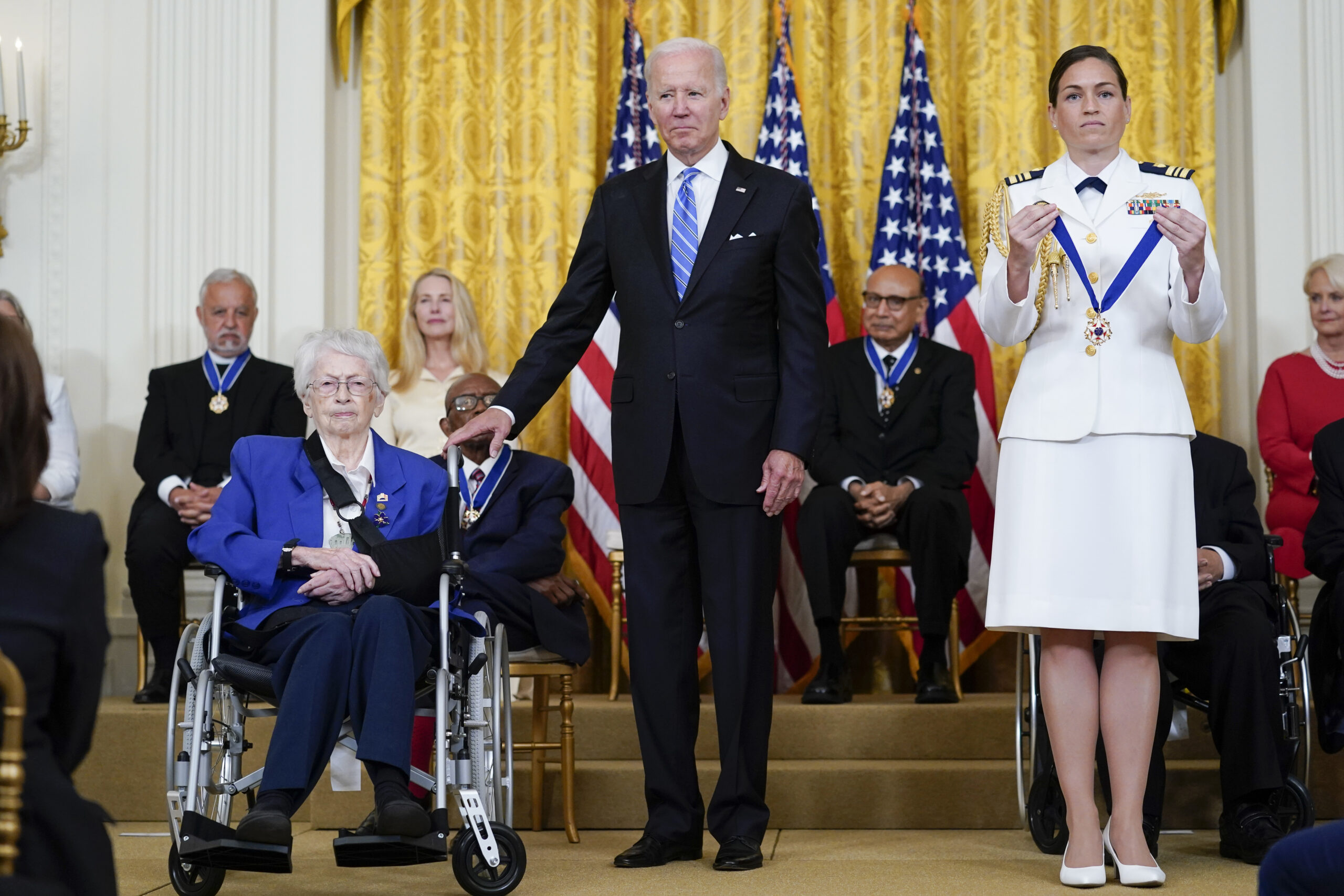 Biden honors Simone Biles, John McCain, and 15 others with Presidential Medal of Freedom