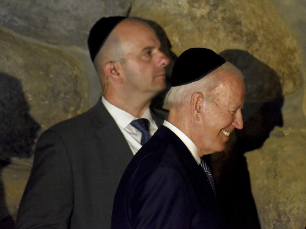 ‘Better for Israel’: Trump looms over Biden’s Jewish state ‘homecoming’