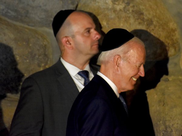 ‘Better for Israel’: Trump looms over Biden’s Jewish state ‘homecoming’