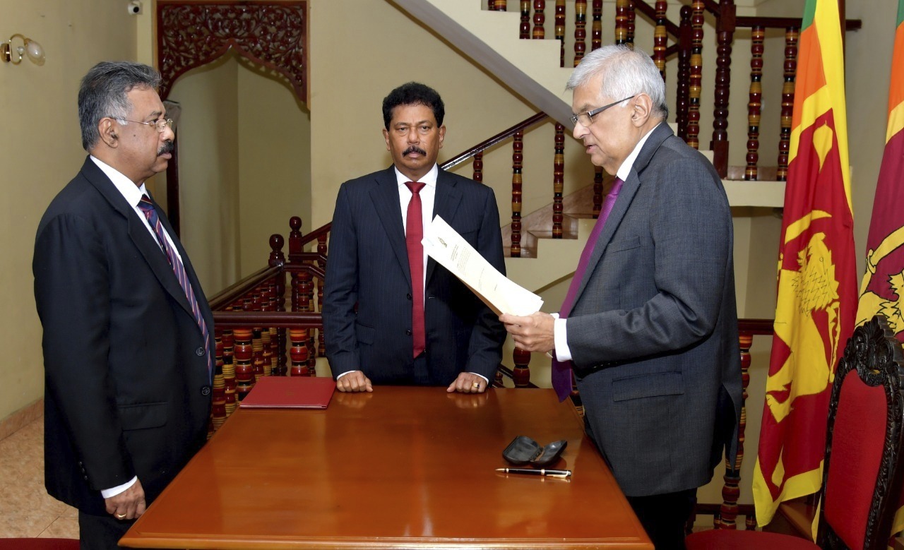Sri Lanka swears in new acting president amid internal upheaval