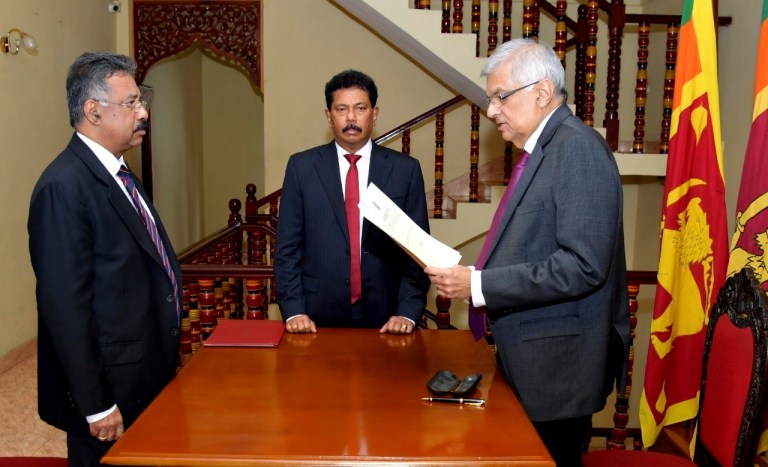 Sri Lanka swears in new acting president amid internal upheaval